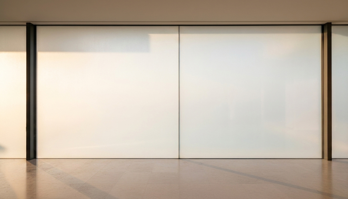 Villa with opaque smart glass